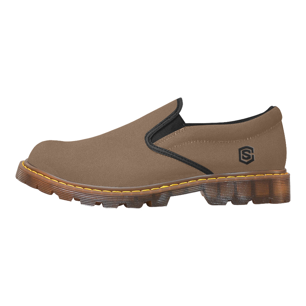 black logo Martin Men's Slip-On Loafer (Model 12031)