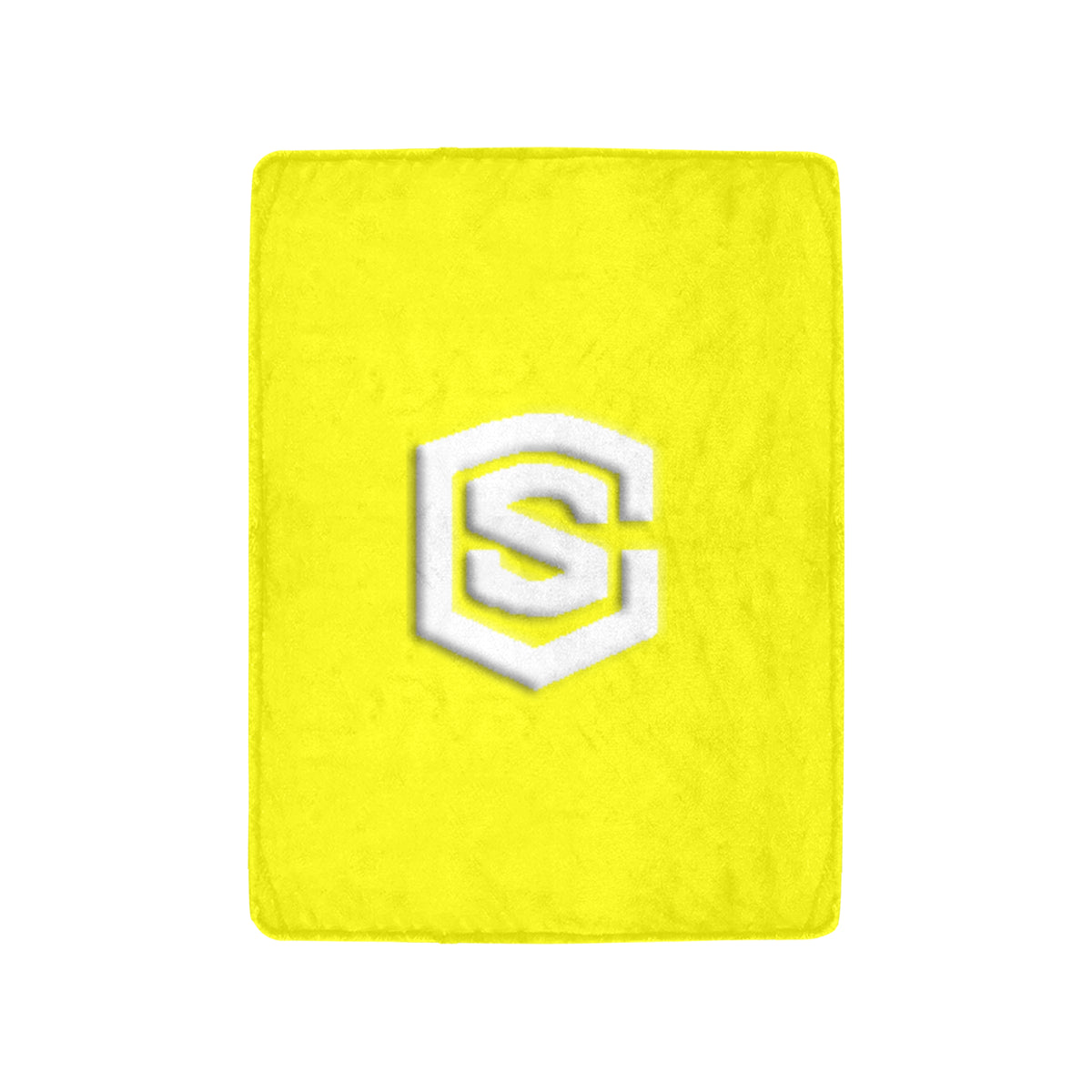 Yellow Ultra-Soft Micro Fleece Blanket with White Logo Ultra-Soft Micro Fleece Blanket 30"x40"