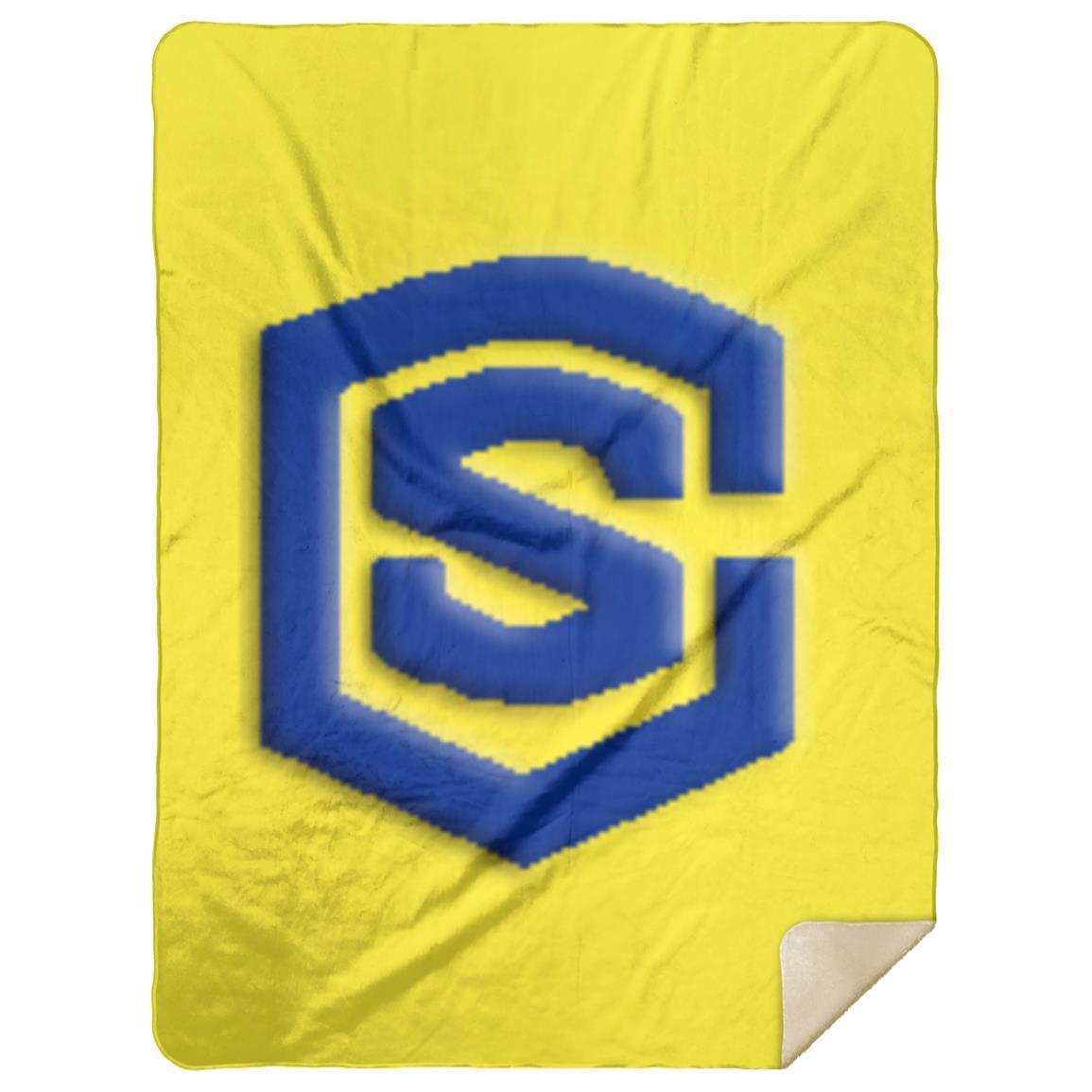 blue (2) MSHL Premium Mink Sherpa Blanket 60x80