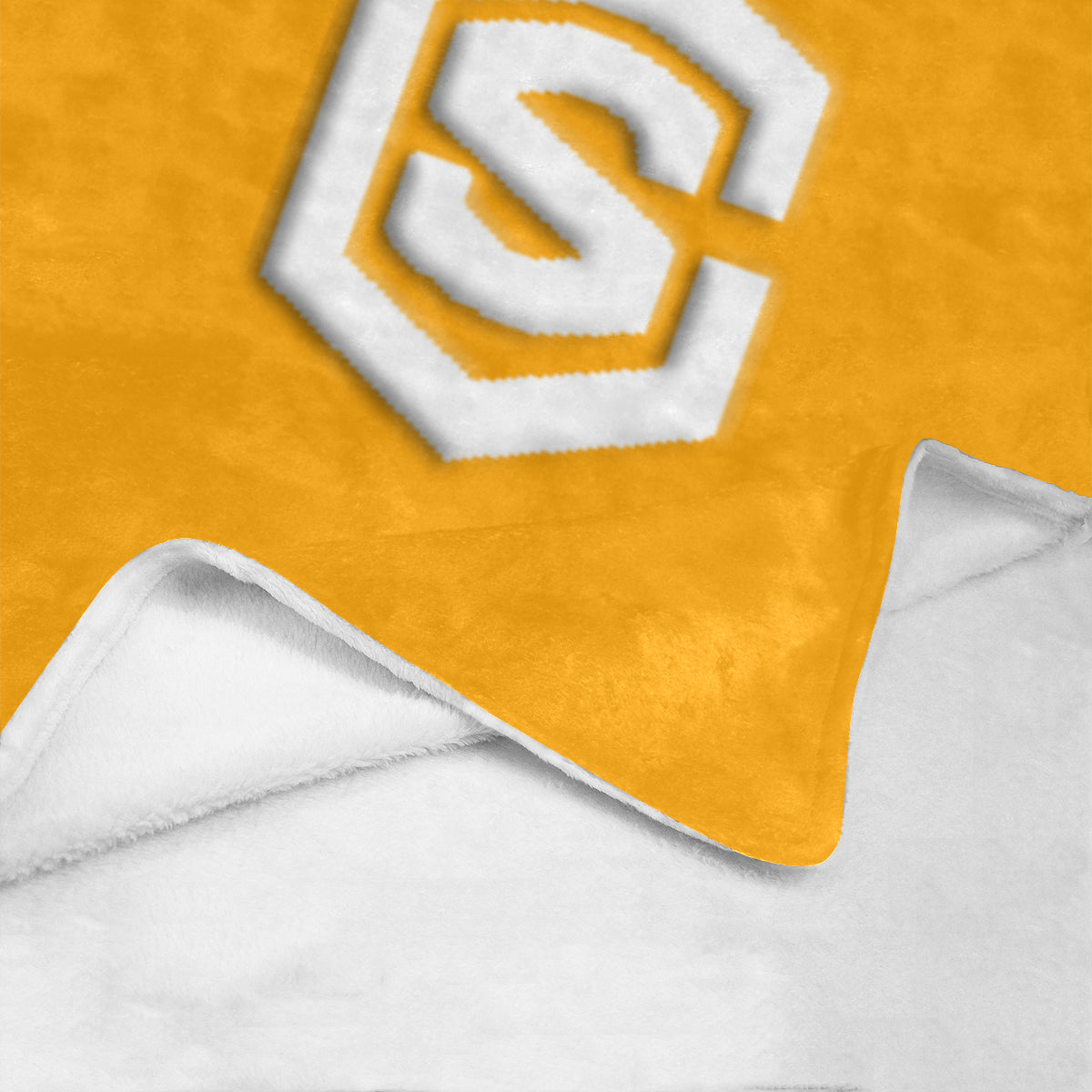 Orange Ultra-Soft Micro Fleece Blanket with White Logo Ultra-Soft Micro Fleece Blanket 30"x40"