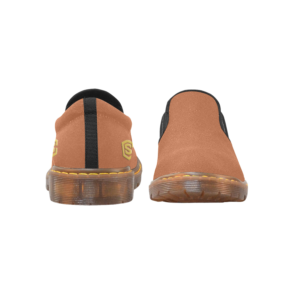 gold logo Martin Men's Slip-On Loafer (Model 12031)