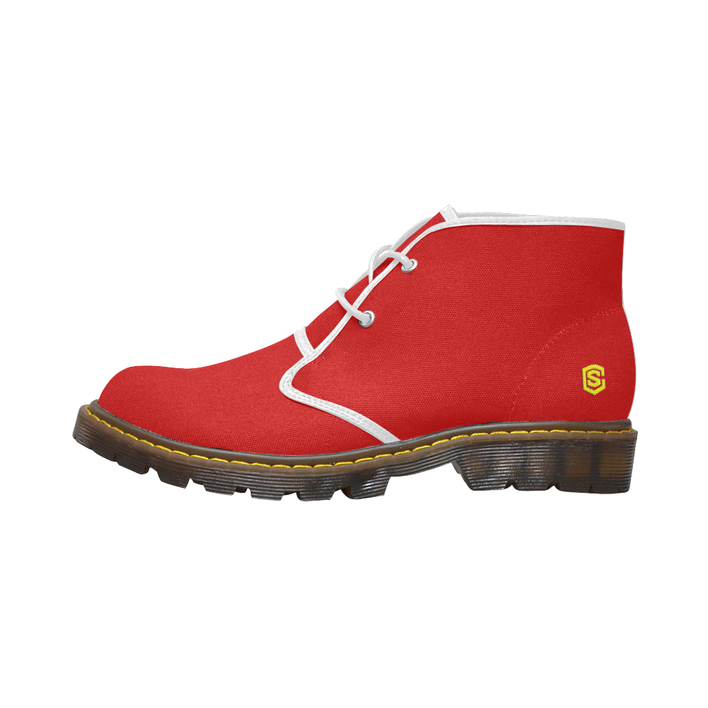 yellow Men's Canvas Chukka Boots (Model 2402-1)