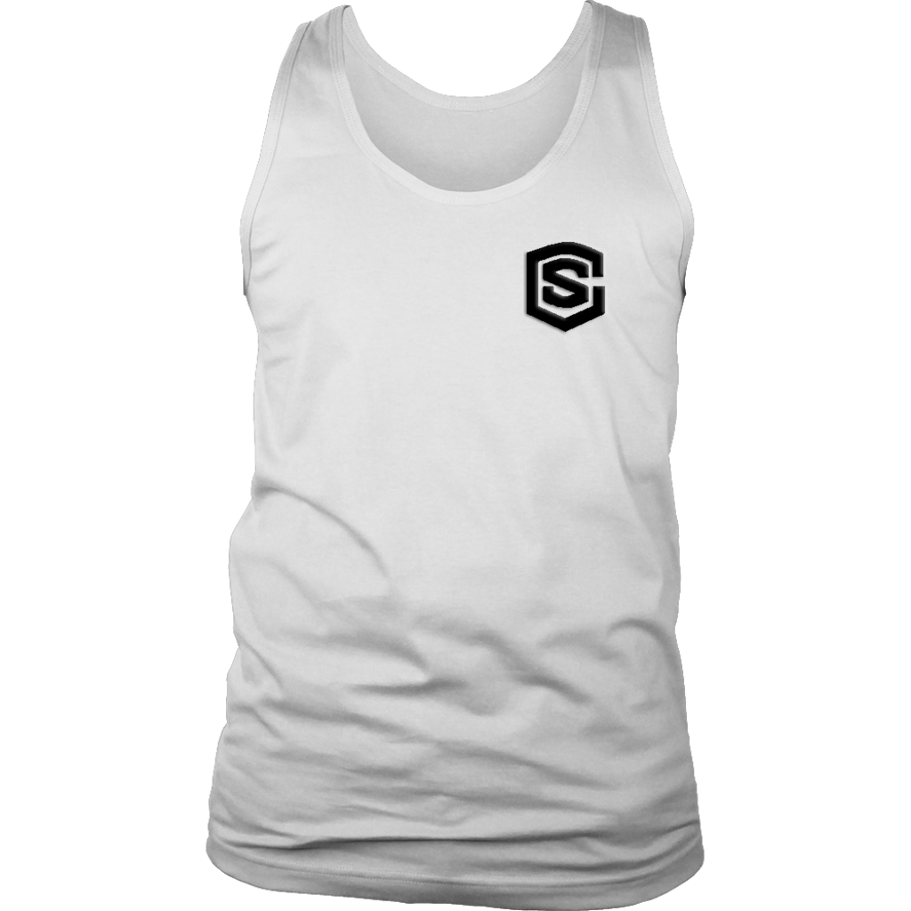 District Mens Tank WITH BLACK LOGO