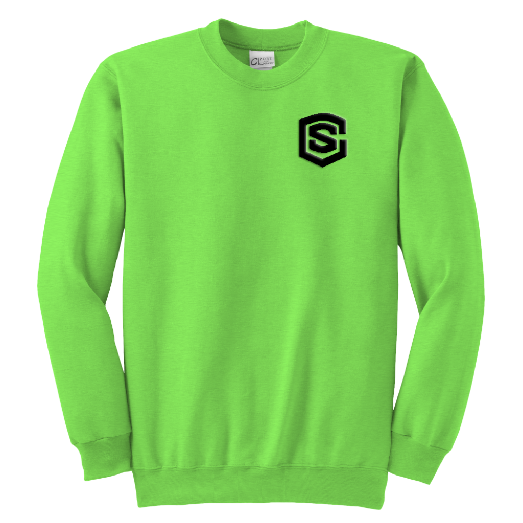 Youth Crewneck Sweatshirt WITH BLACK LOGO