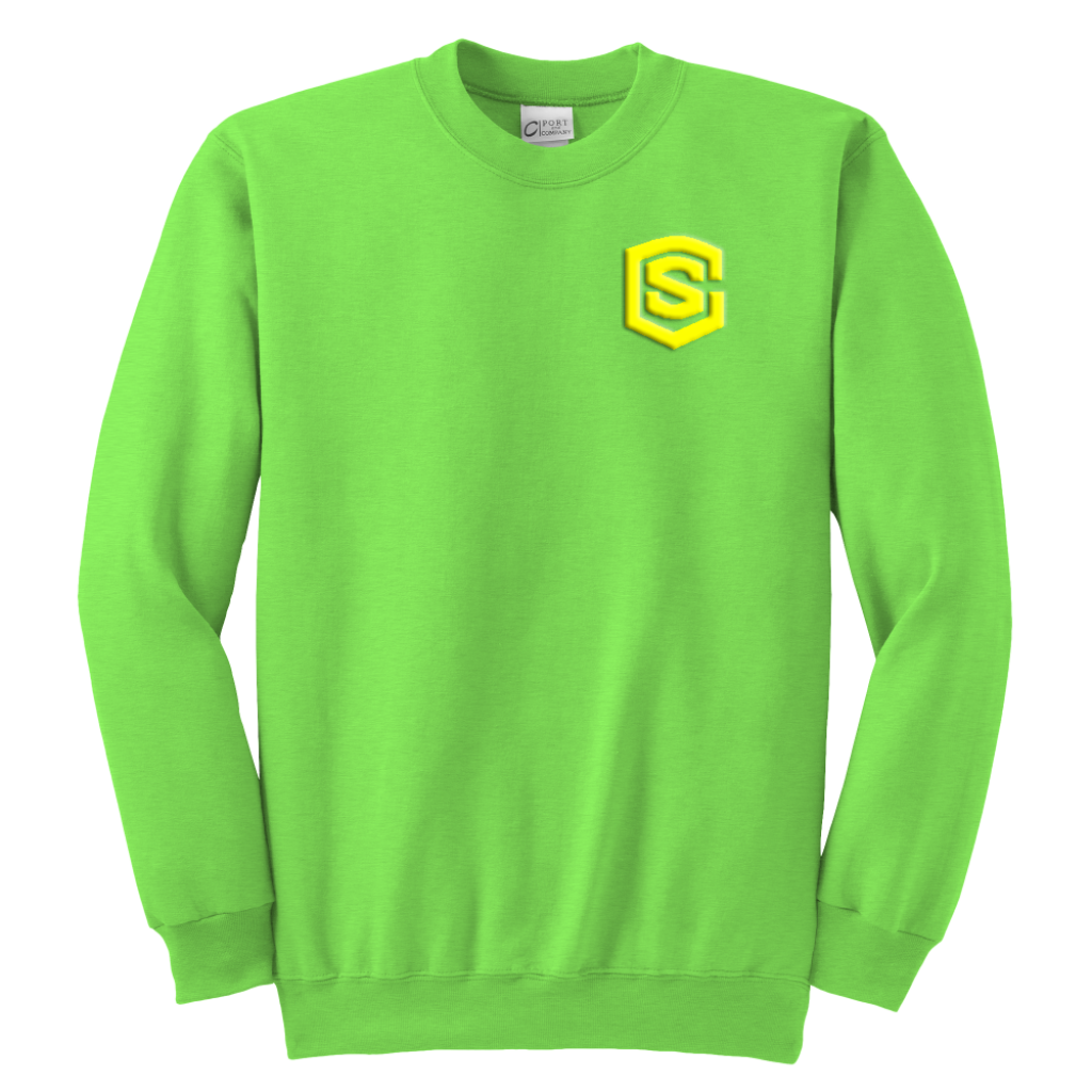 Youth Crewneck Sweatshirt WITH YELLOW LOGO