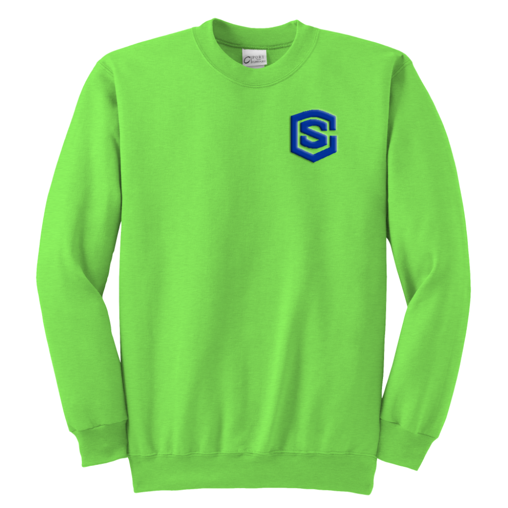 Youth Crewneck Sweatshirt WITH BLUE LOGO