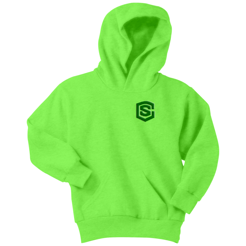 Youth Hoodie WITH GREEN LOGO