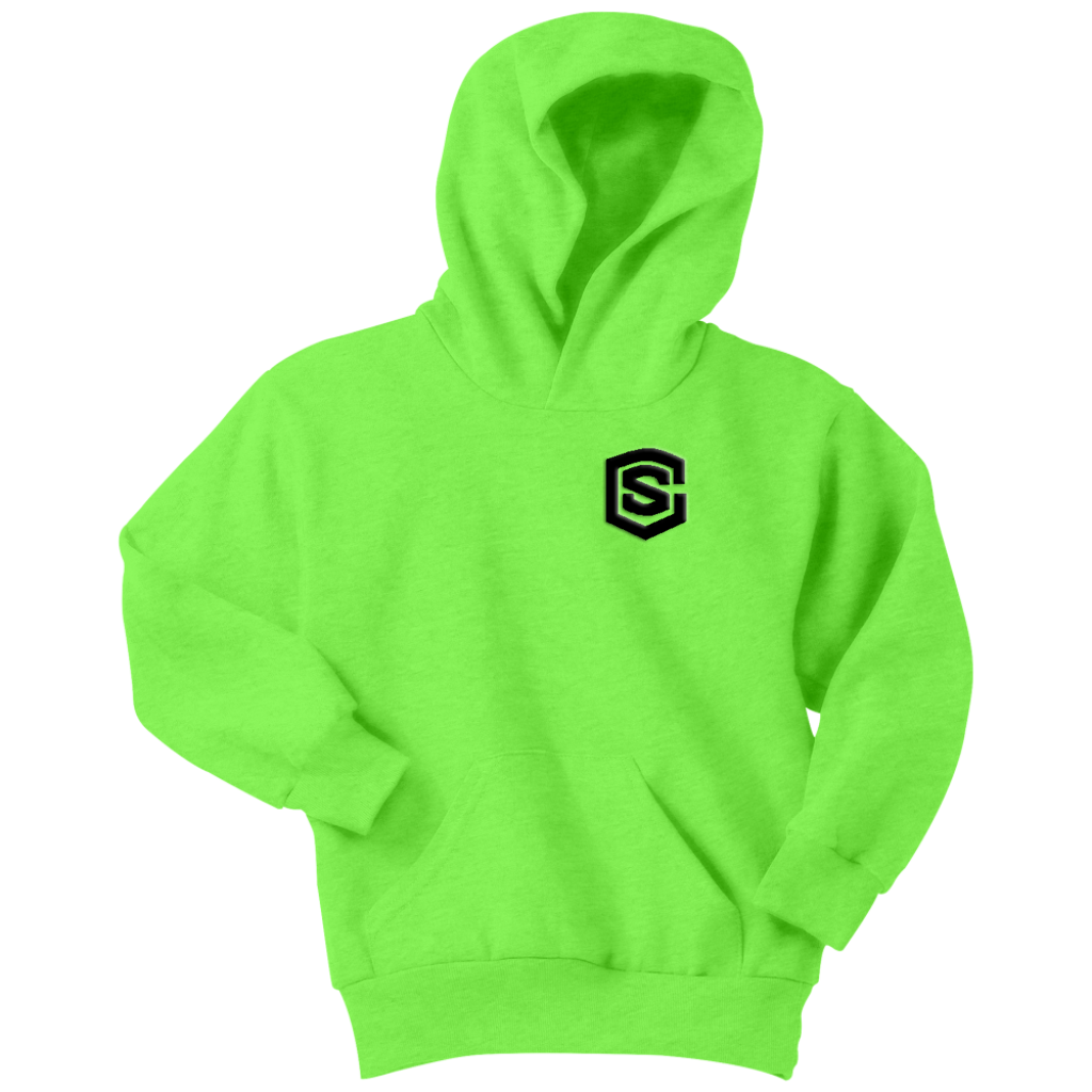 Youth Hoodie WITH BLACK LOGO