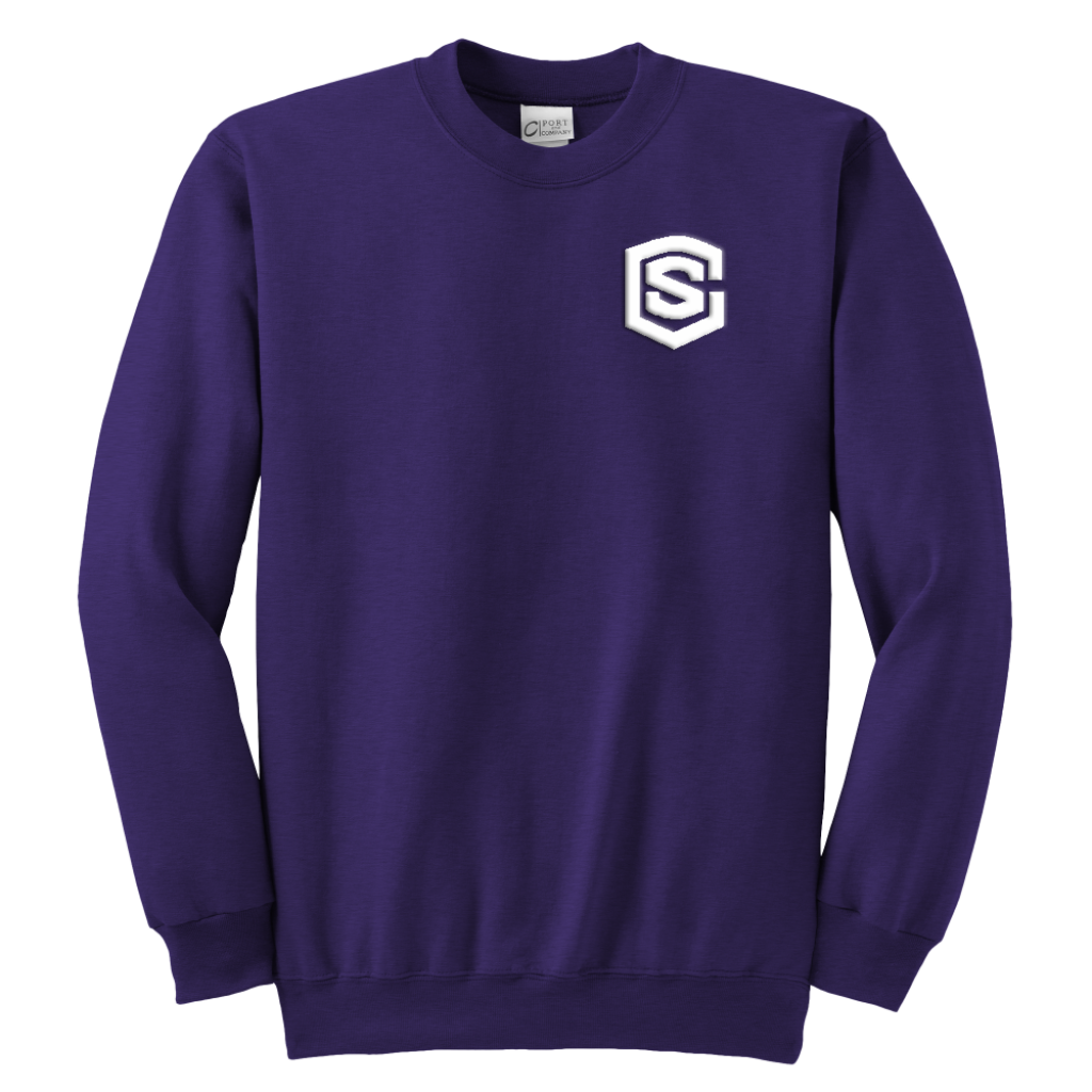 Youth Crewneck Sweatshirt WITH WHITE LOGO