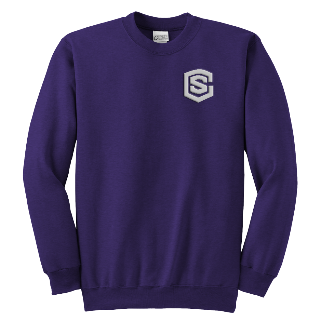 Youth Crewneck Sweatshirt WITH SILIVER LOGO