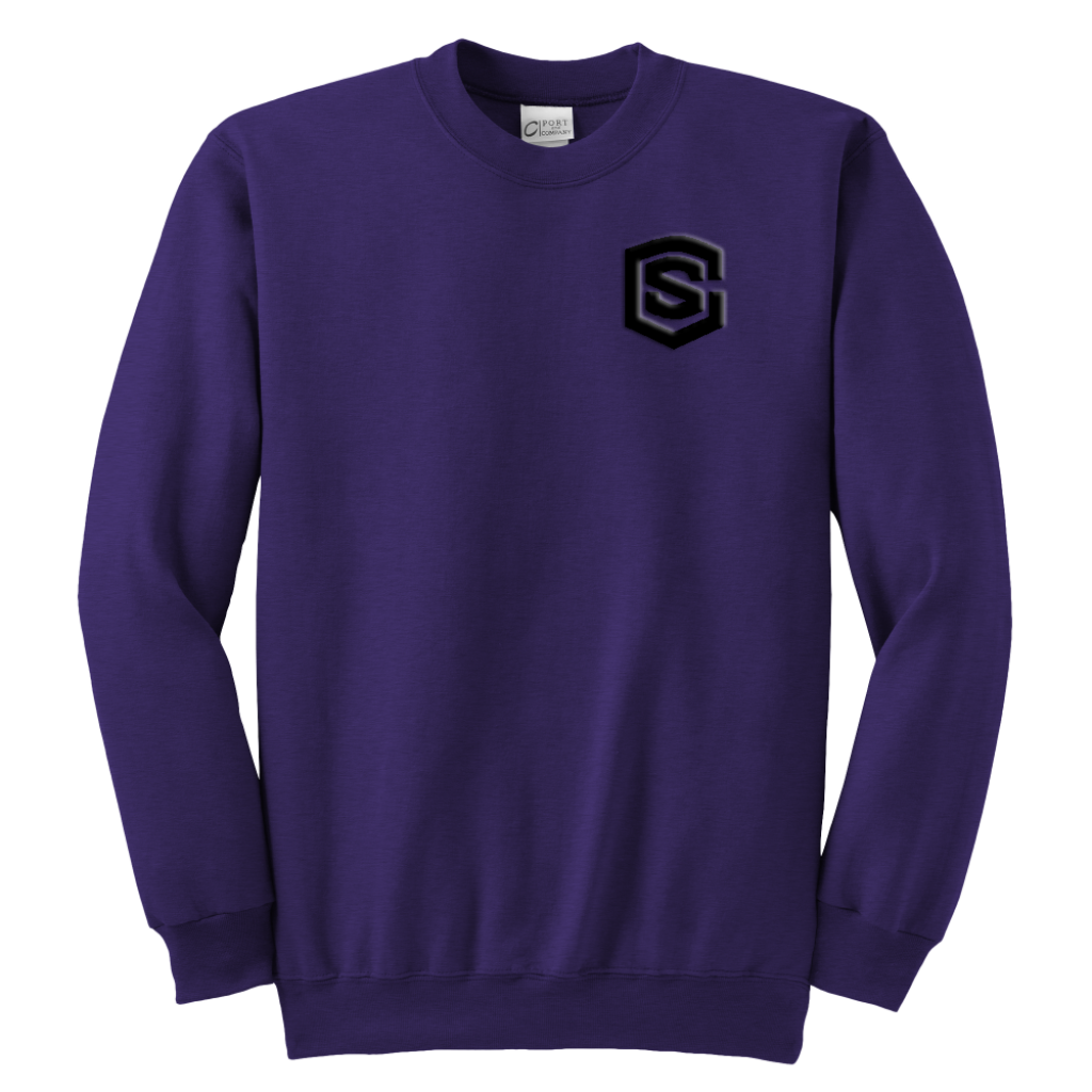 Youth Crewneck Sweatshirt WITH BLACK LOGO