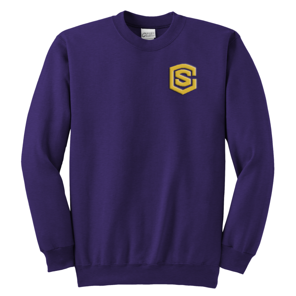 Youth Crewneck Sweatshirt WITH GOLD LOGO