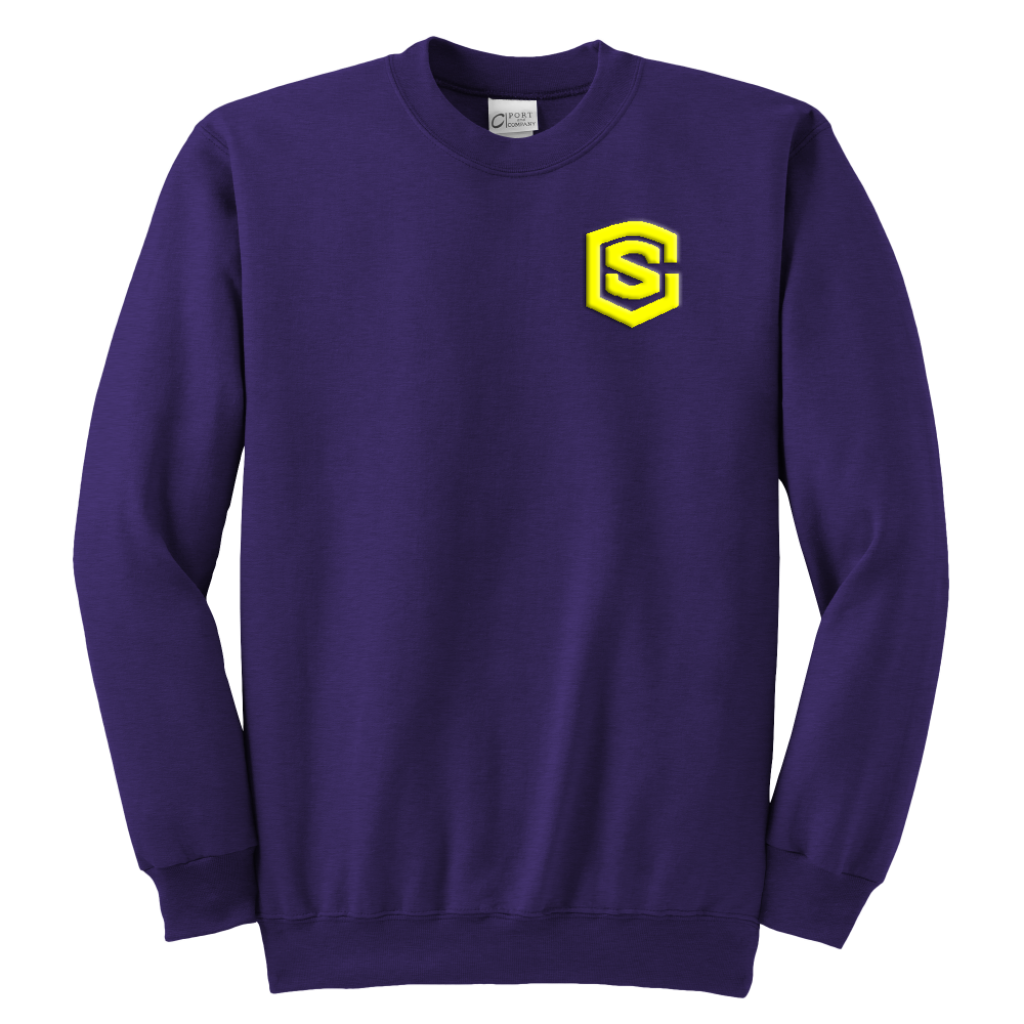 Youth Crewneck Sweatshirt WITH YELLOW LOGO