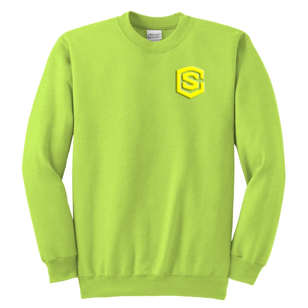 Youth Crewneck Sweatshirt WITH YELLOW LOGO