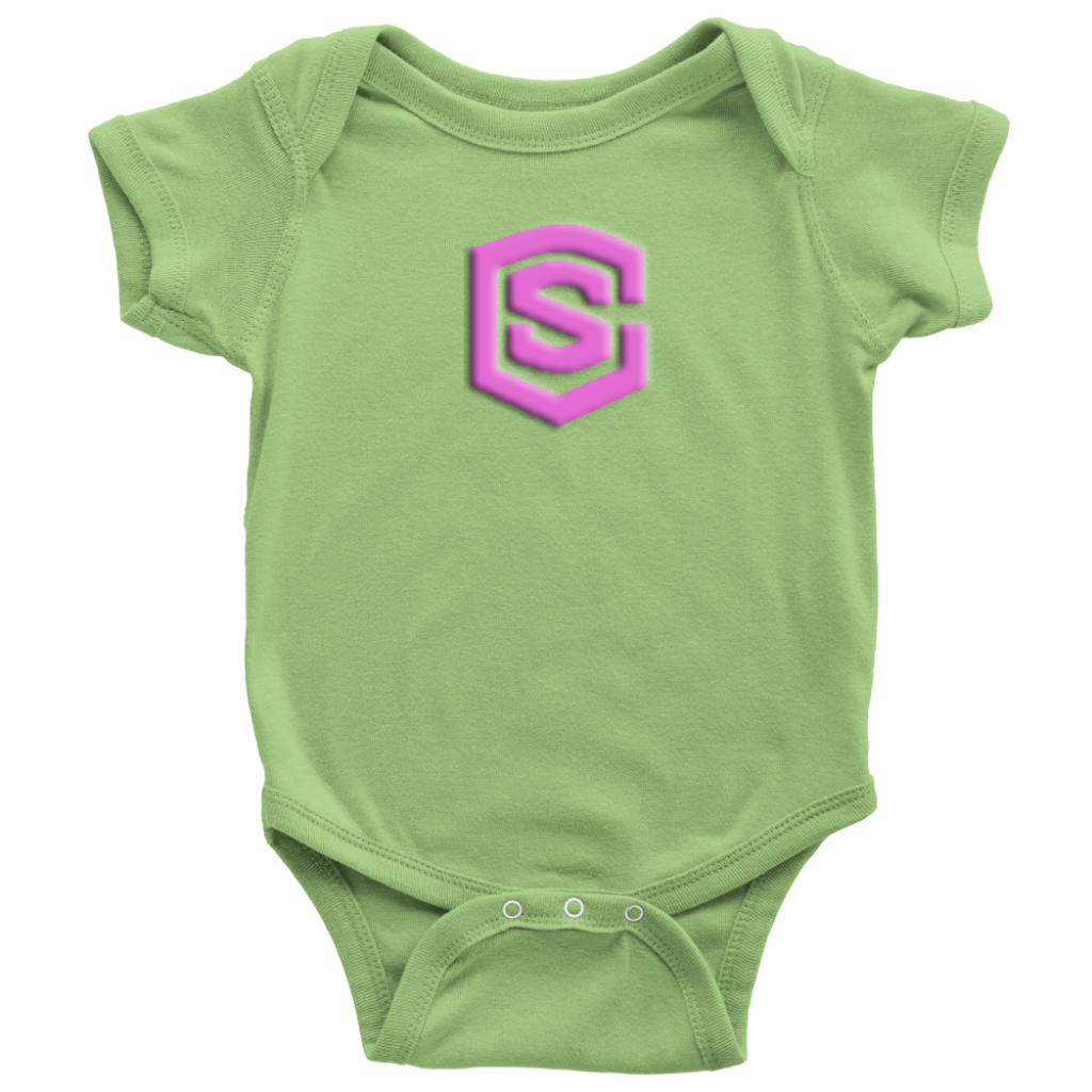 Baby Bodysuit WITH PINK LOGO