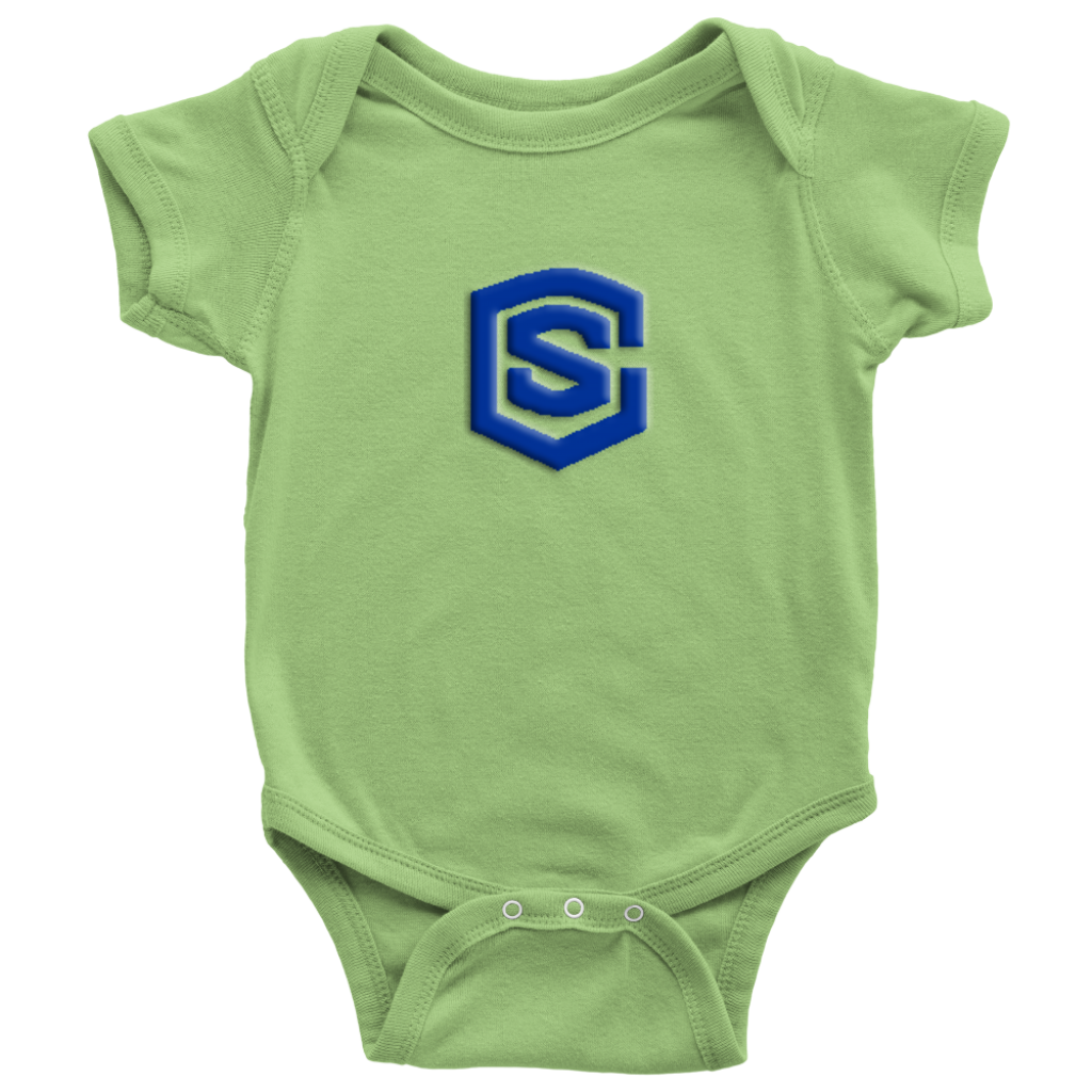 Baby Bodysuit WITH BLUE LOGO