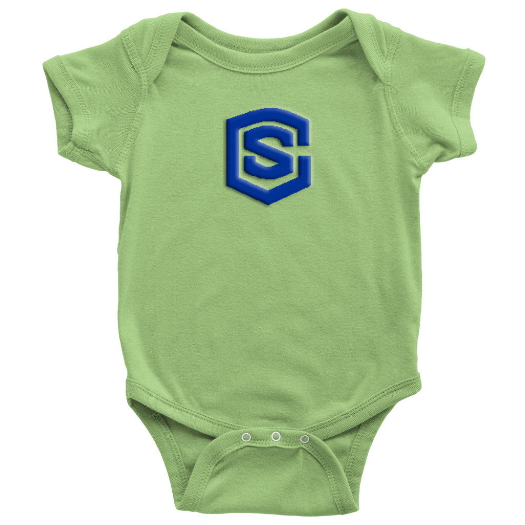 Baby Bodysuit WITH BLUE LOGO