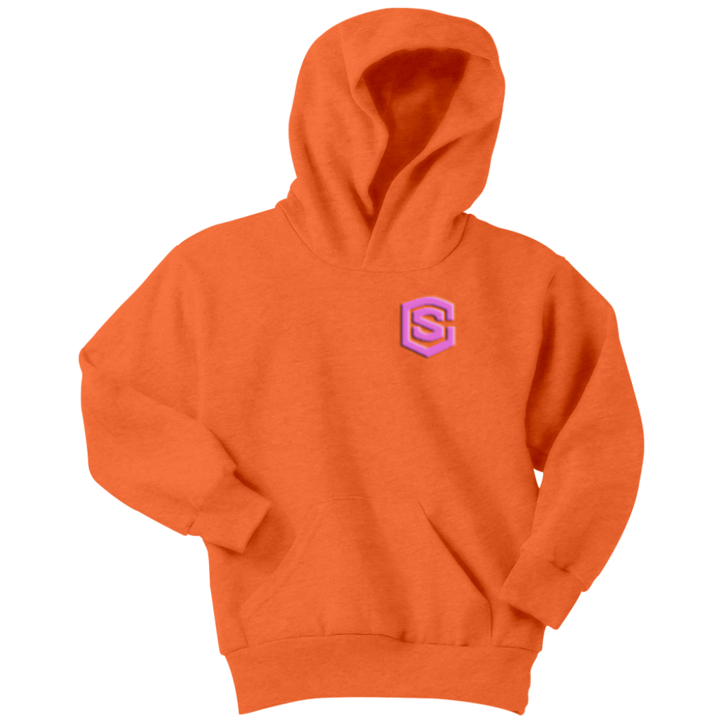 Youth Hoodie WITH PINK LOGO