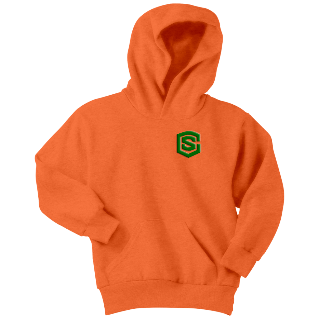 Youth Hoodie WITH GREEN LOGO