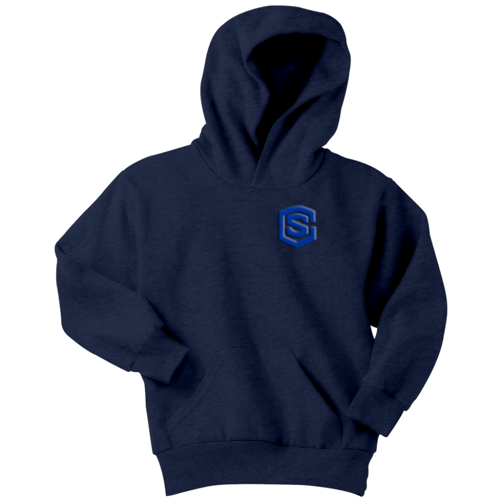 Youth Hoodie WITH BLUE LOGO