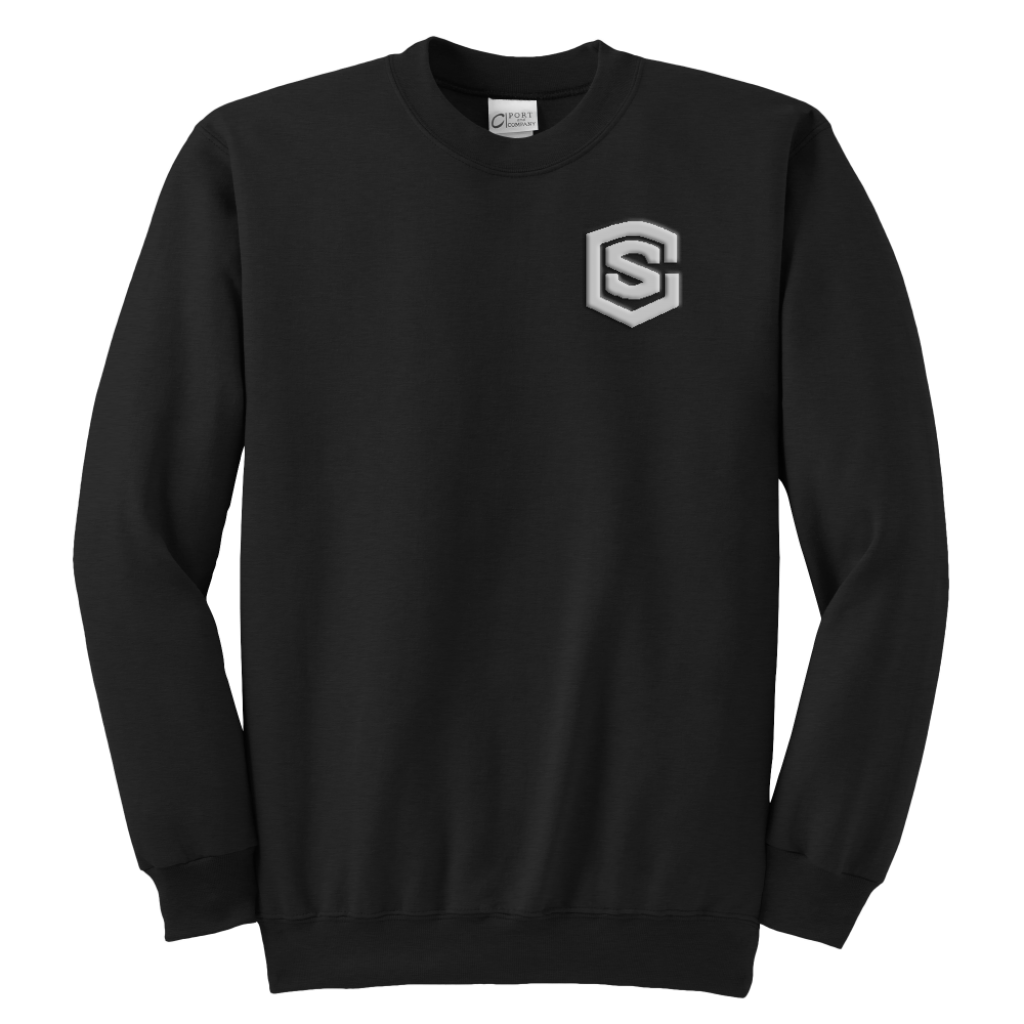 Youth Crewneck Sweatshirt WITH SILVER LOGO