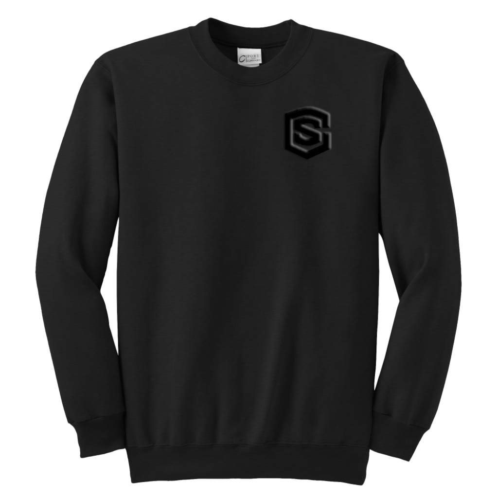 Youth Crewneck Sweatshirt WITH BLACK LOGO