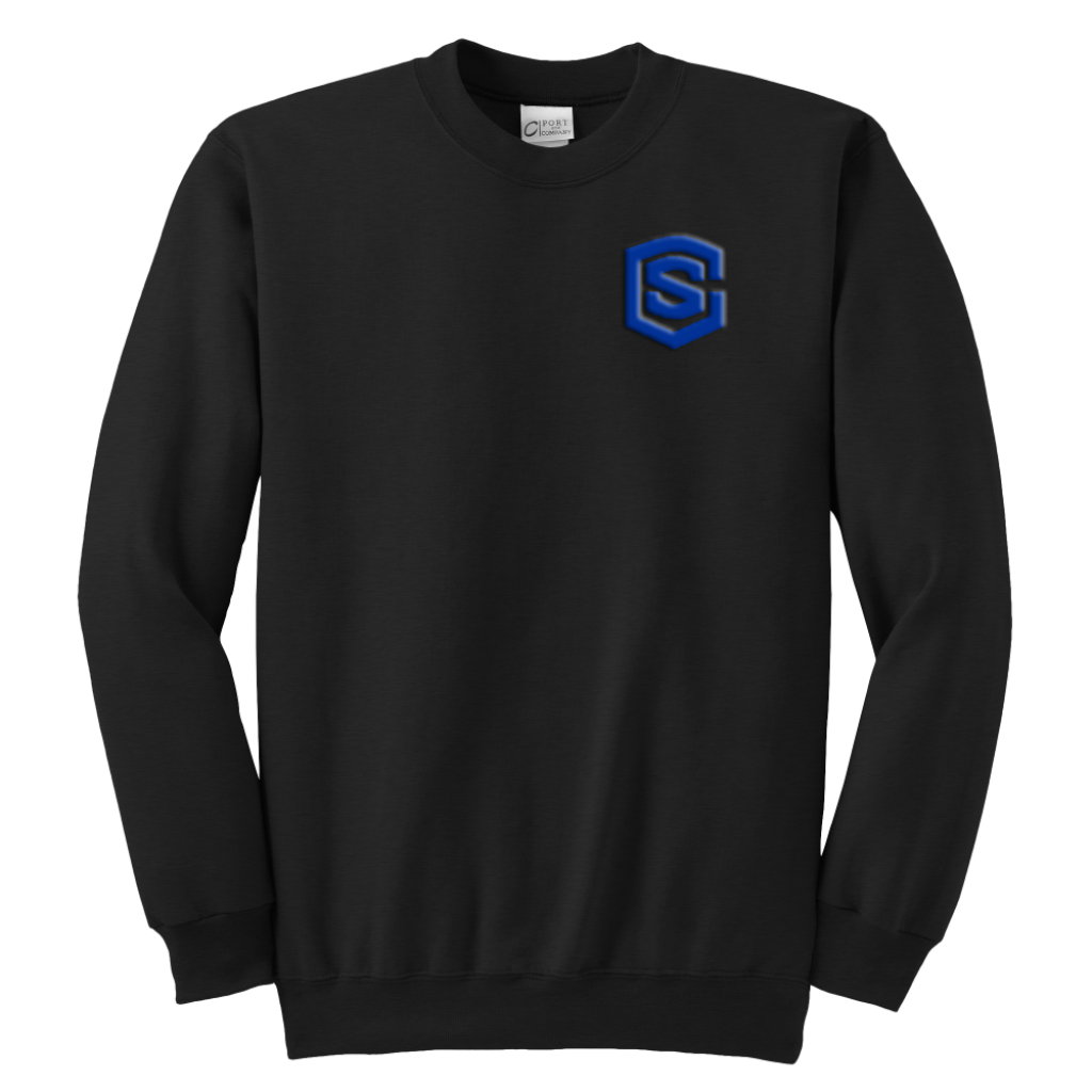 Youth Crewneck Sweatshirt WITH BLUE LOGO
