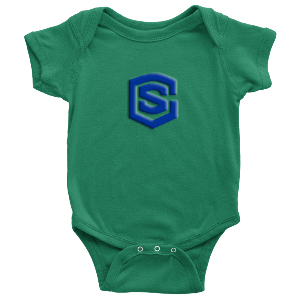 Baby Bodysuit WITH BLUE LOGO