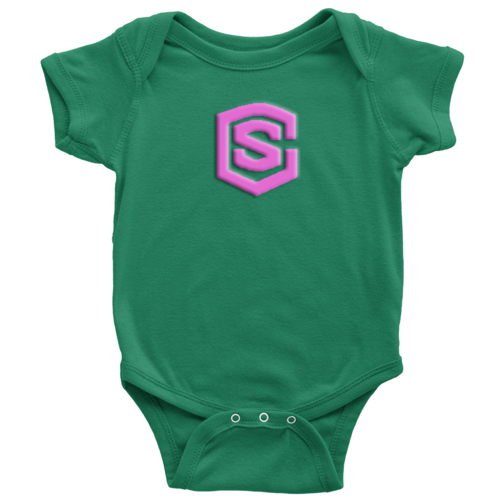 Baby Bodysuit WITH PINK LOGO