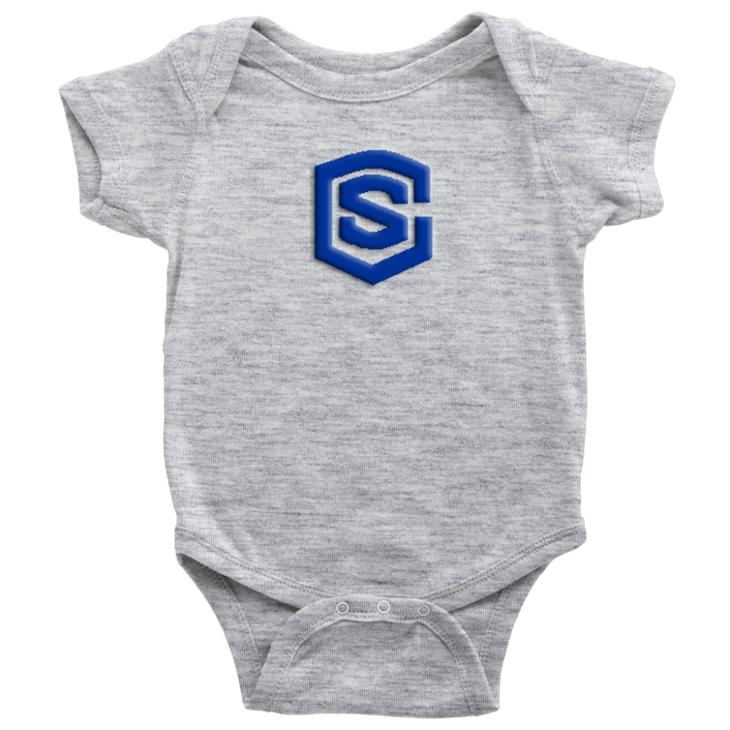 Baby Bodysuit WITH BLUE LOGO