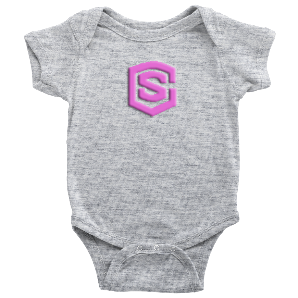 Baby Bodysuit WITH PINK LOGO