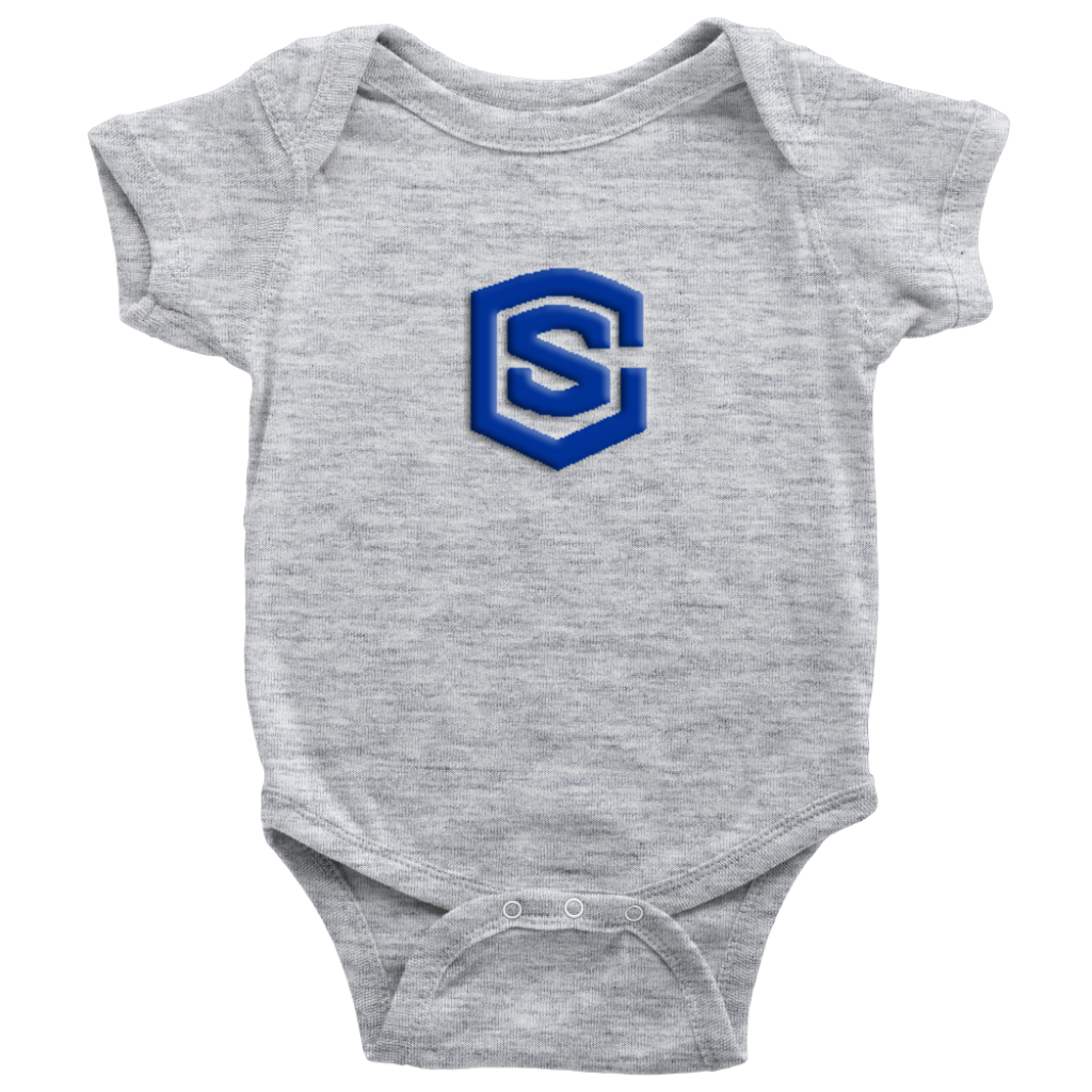 Baby Bodysuit WITH BLUE LOGO