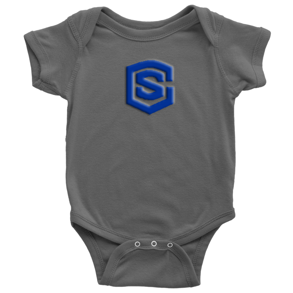 Baby Bodysuit WITH BLUE LOGO