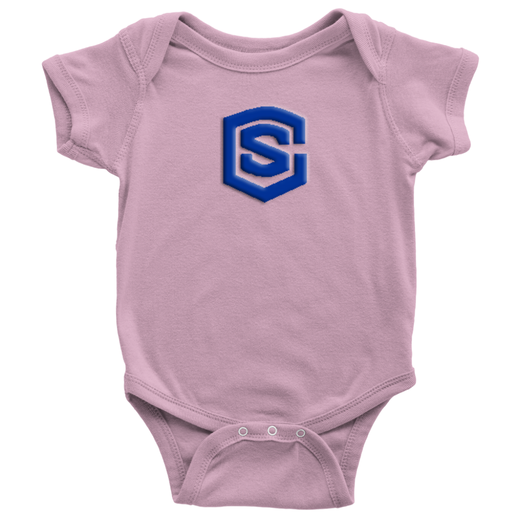 Baby Bodysuit WITH BLUE LOGO