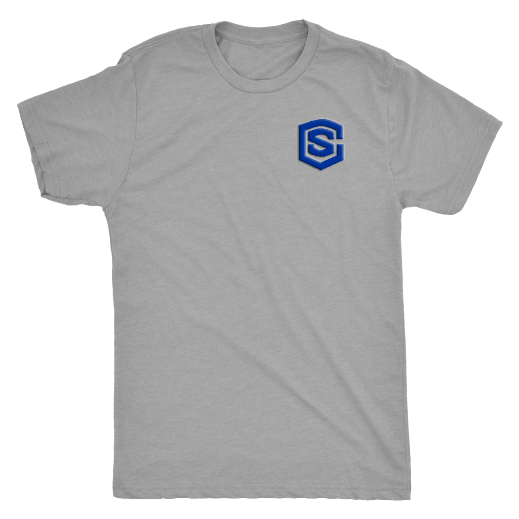 Next Level Mens Triblend WITH BLUE LOGO