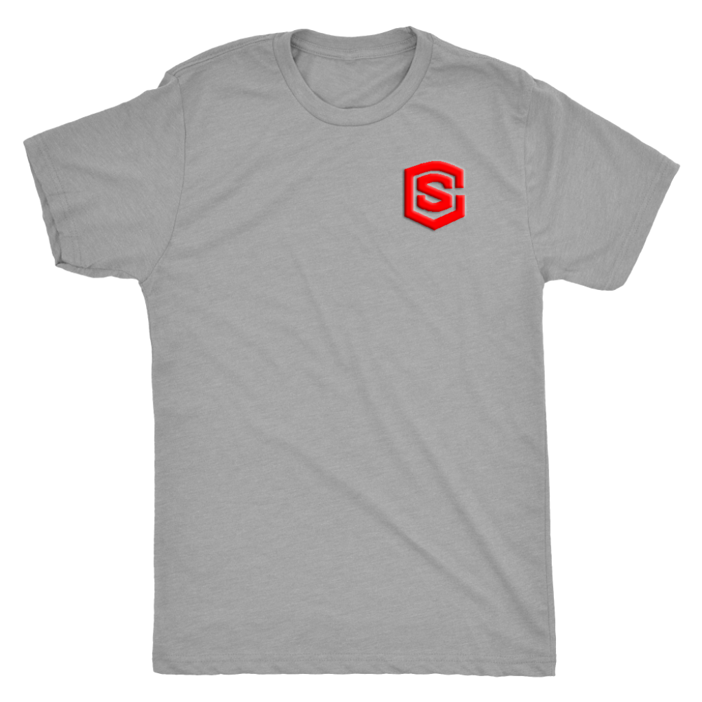 Next Level Mens Triblend WITH RED LOGO