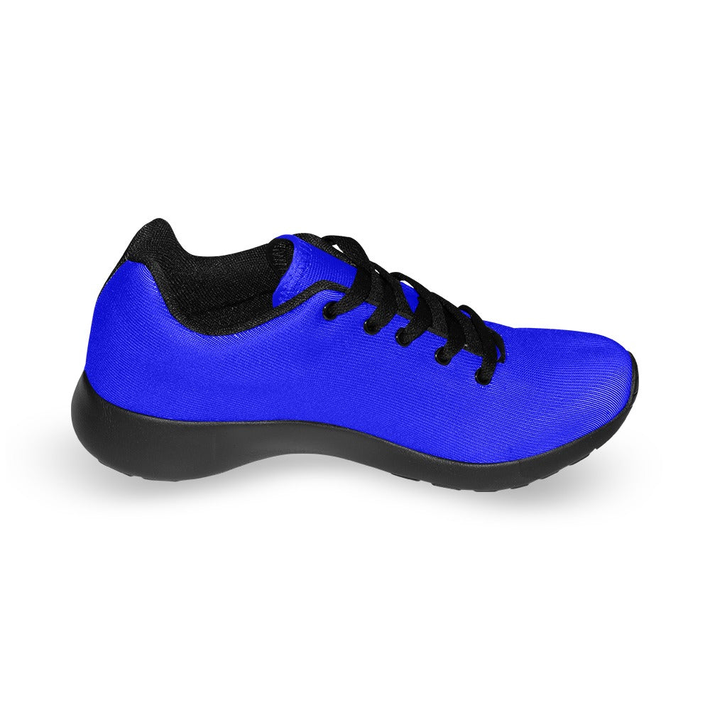 BLUE KID SNEAKER WITH BLUE LOGO Kid's Sneakers (Little Kid / Big Kid) (Model020)