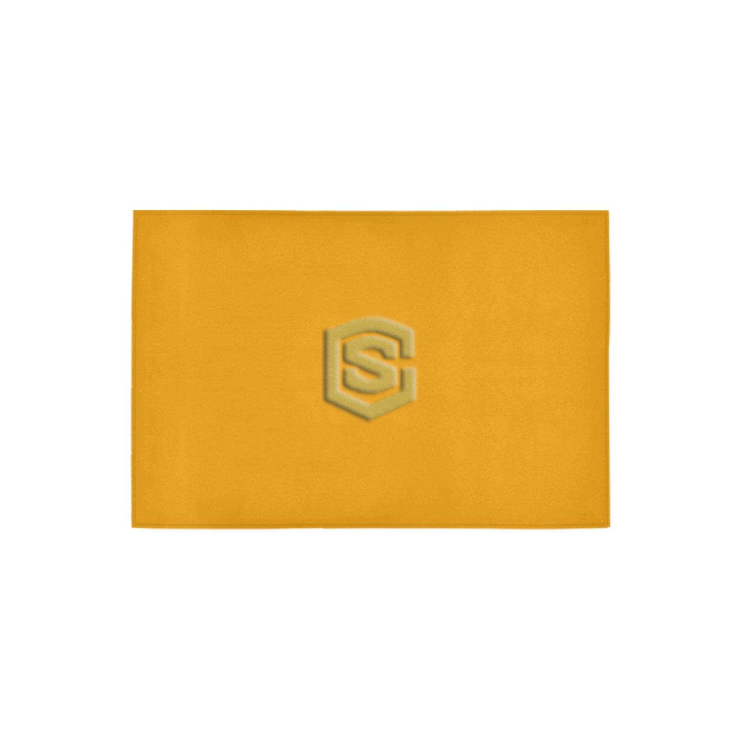 Orange Doormat 24" x 16" (Sponge Material) with Gold Logo Doormat 24" x 16" (Sponge Material)