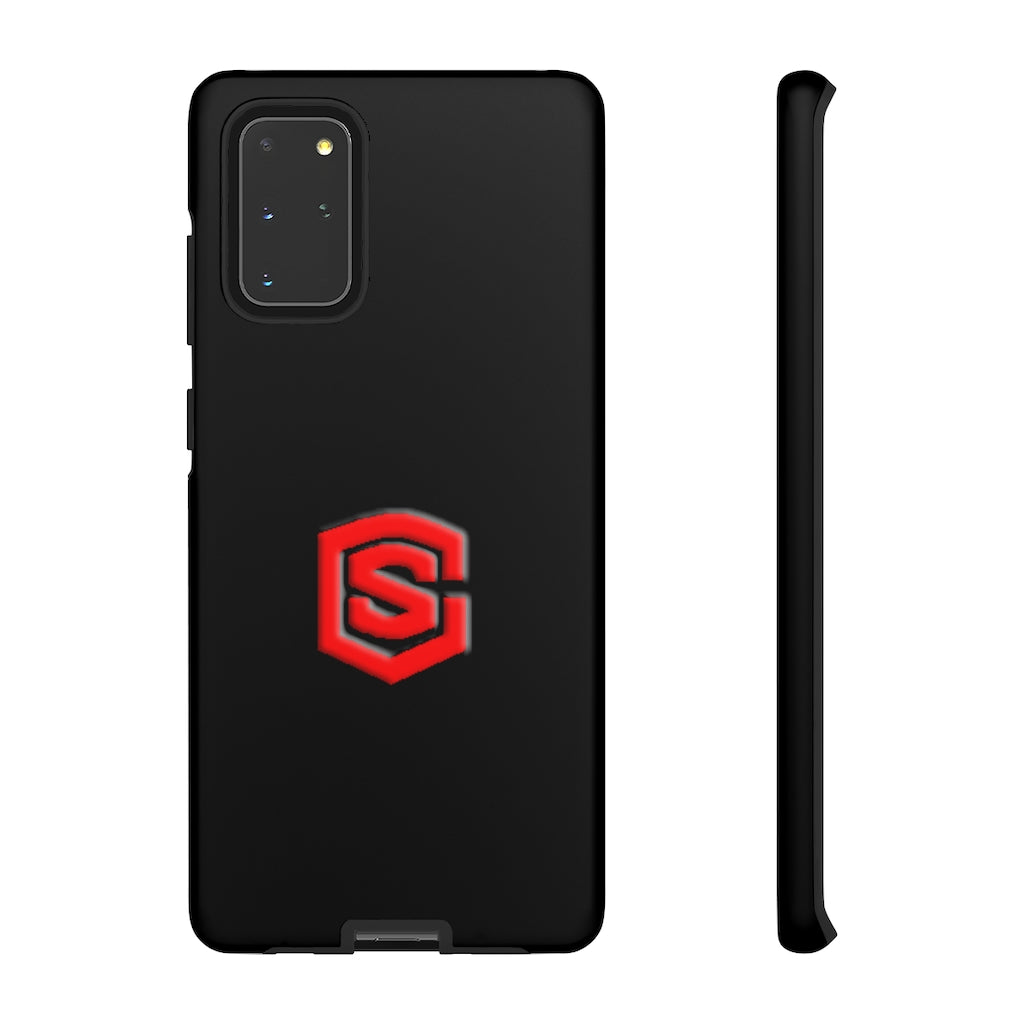 Black Tough Cases Red Logo