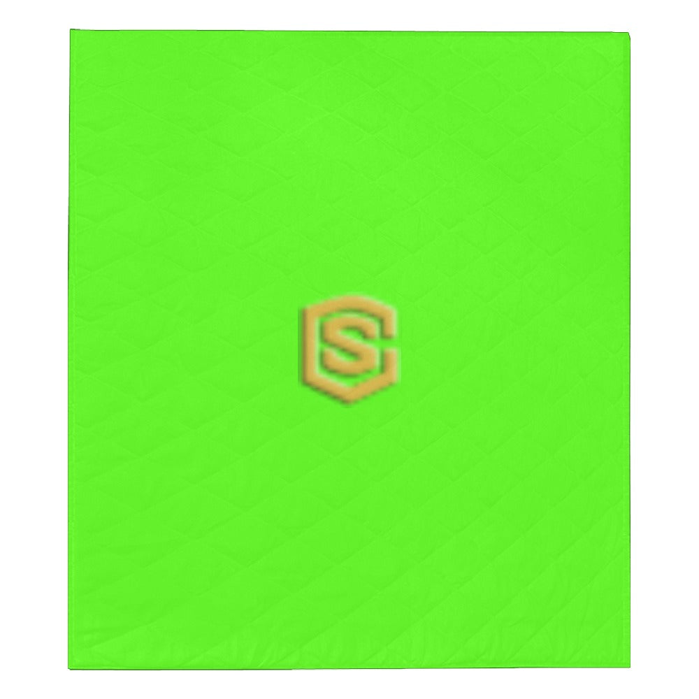 YELLOW CISTOM QUILT GOLD  LOGO Custom Quilt  70" x 80"