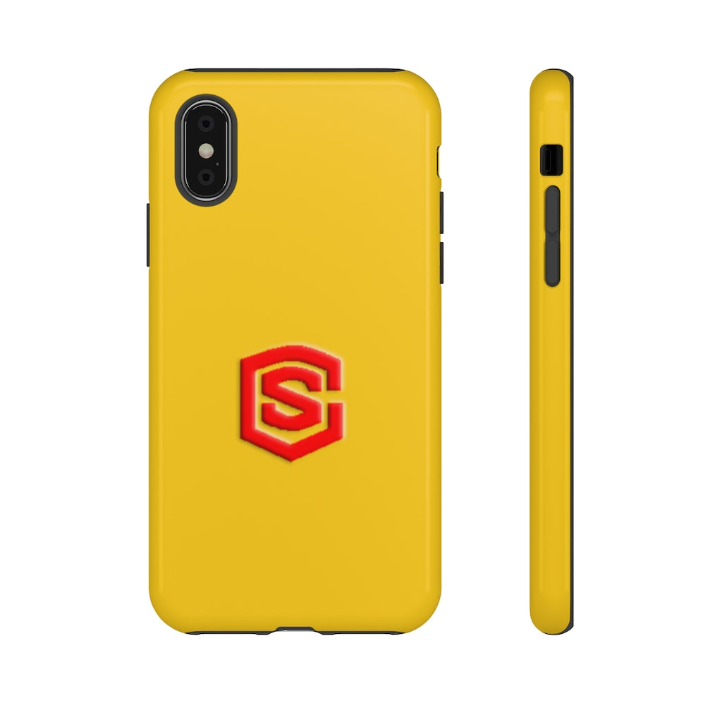 Yellow Tough Cases Red Logo