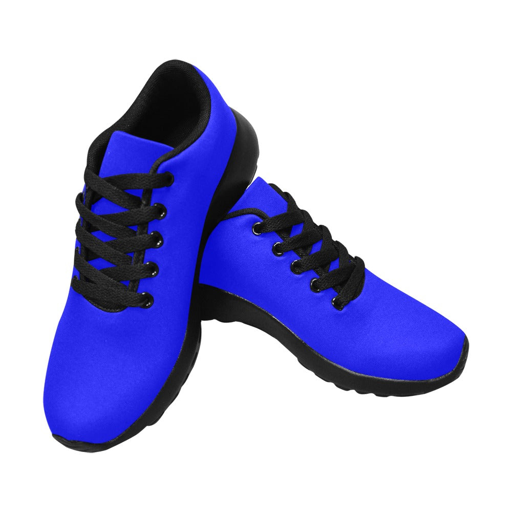 BLUE KID SNEAKER WITH BLUE LOGO Kid's Sneakers (Little Kid / Big Kid) (Model020)