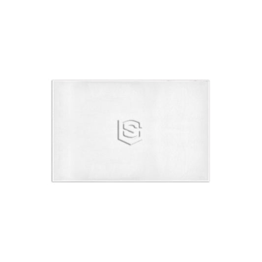 WHITE SMALL AREA RUG WITH WHITE  LOGO Area Rug 2.6' x 1.7'