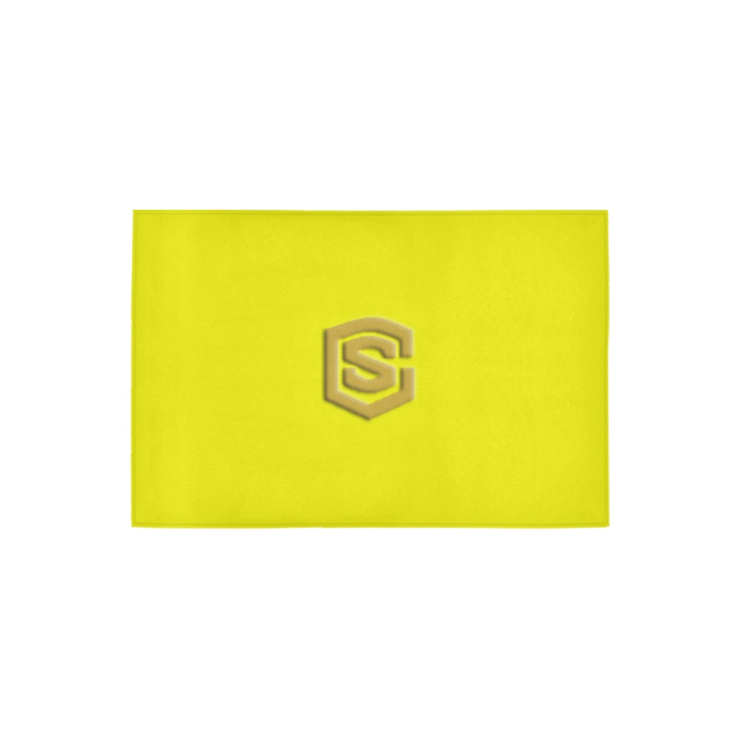 Yellow Doormat 24" x 16" (Sponge Material) with Gold Logo Doormat 24" x 16" (Sponge Material)