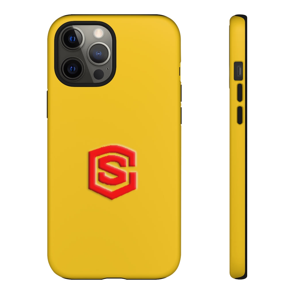 Yellow Tough Cases Red Logo