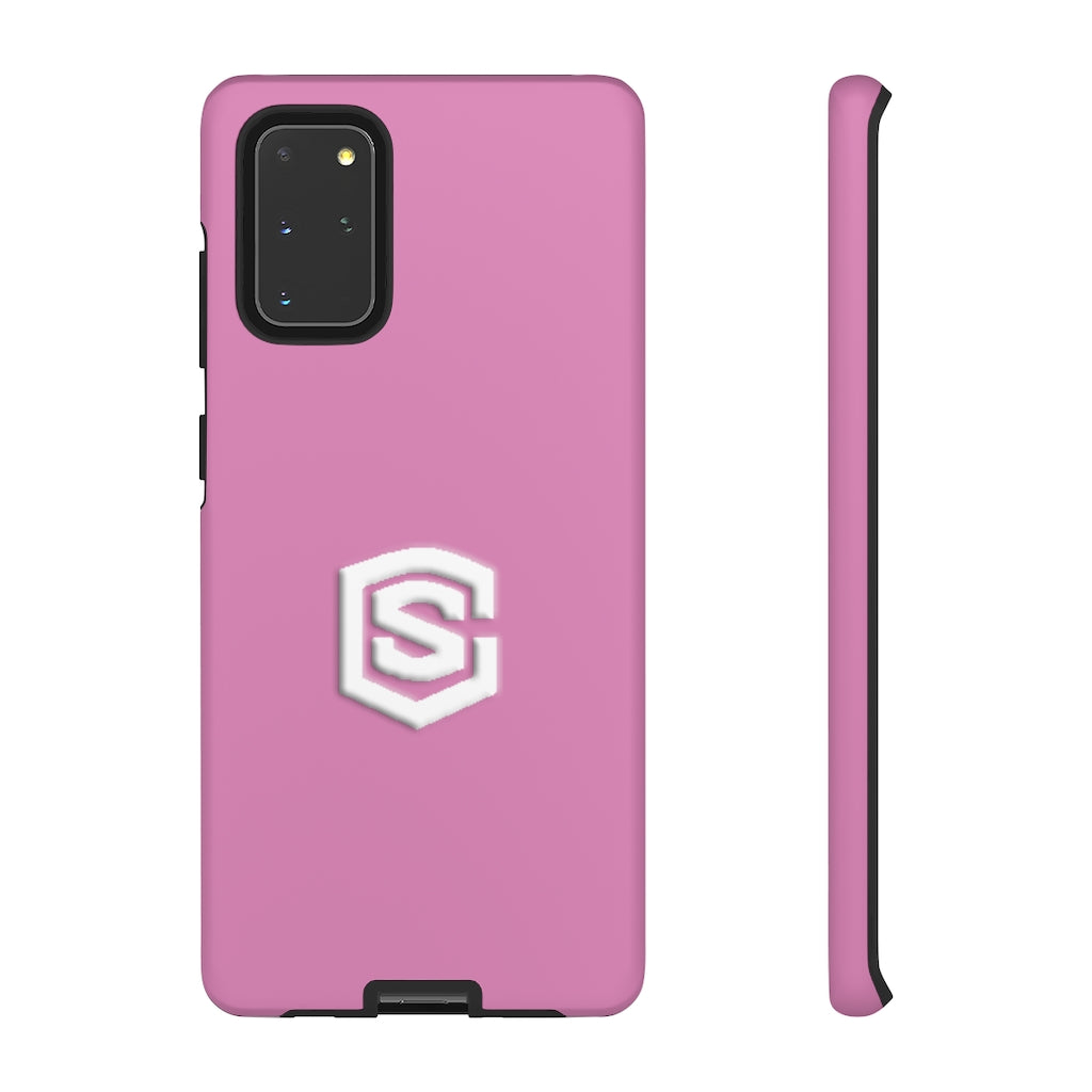 Pink Tough Cases White Logo