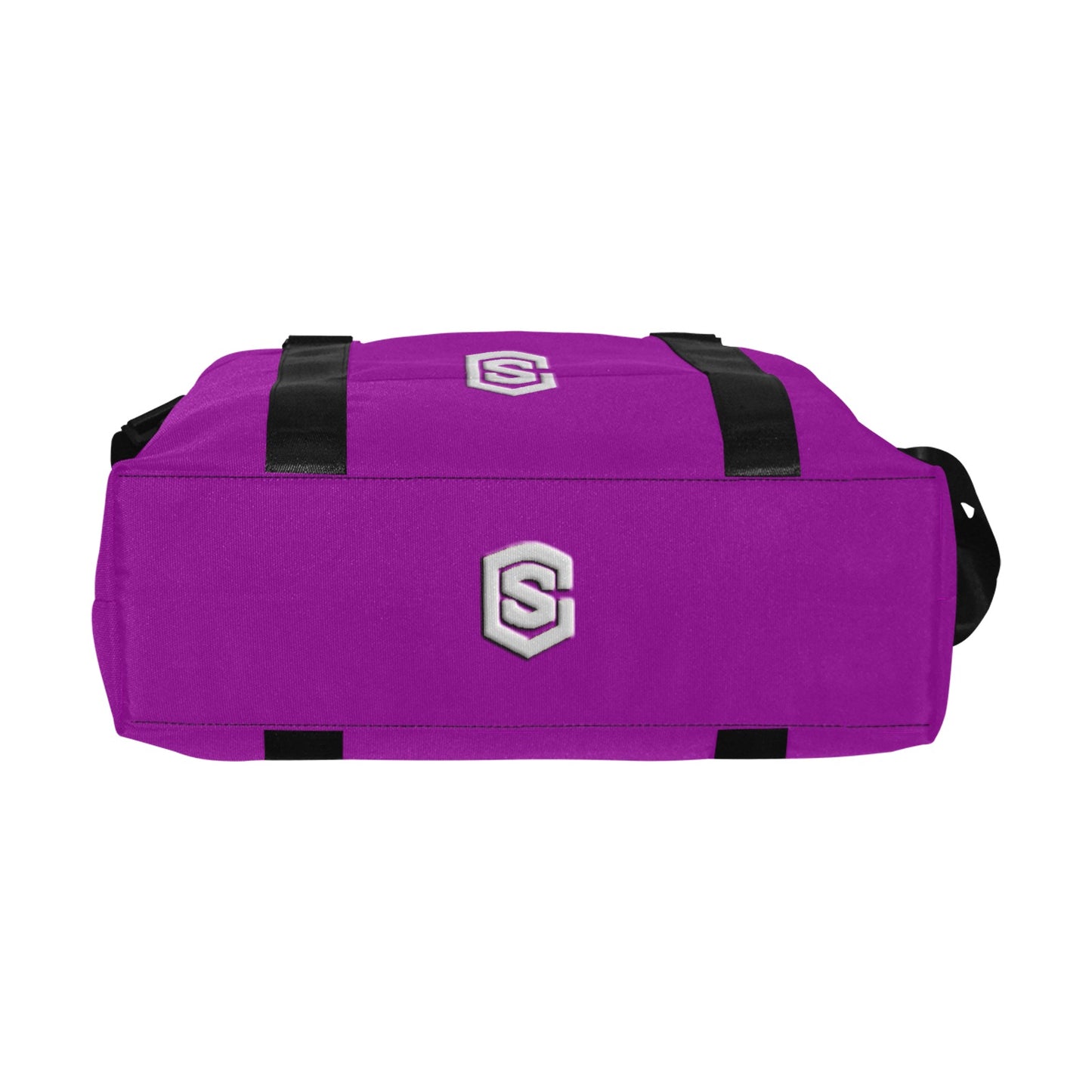 Purple Large Capacity Duffle Bag With Silver Logo Large Capacity Duffle Bag(Model1715)