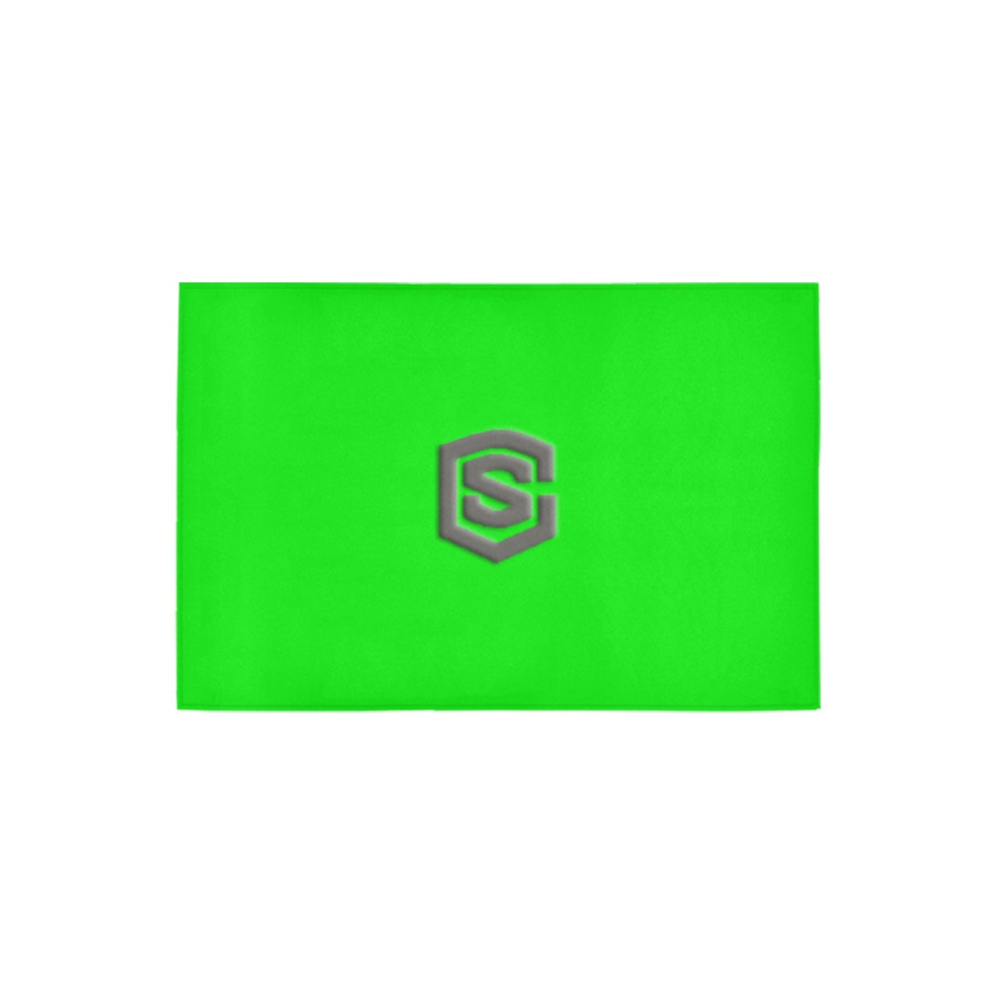 Green Doormat 24" x 16" (Sponge Material) with Gray Logo Doormat 24" x 16" (Sponge Material)