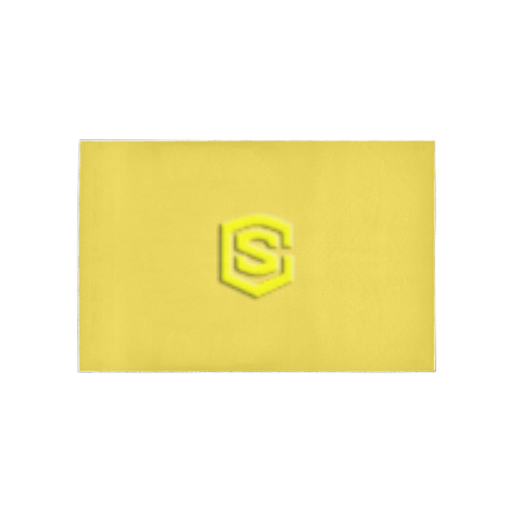 Yeallow Area Rug Yellow Logo Area Rug 5' x 3.2'