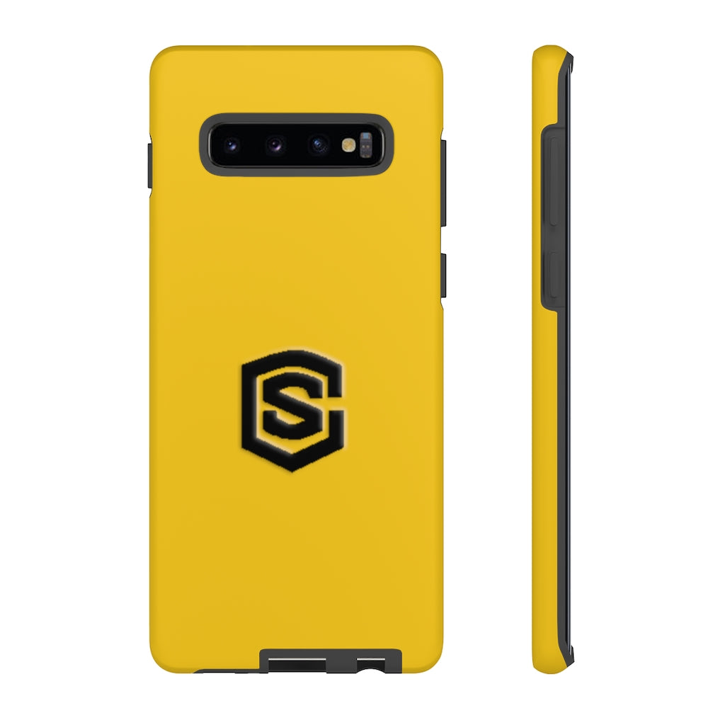 Yellow Tough Cases Black Logo